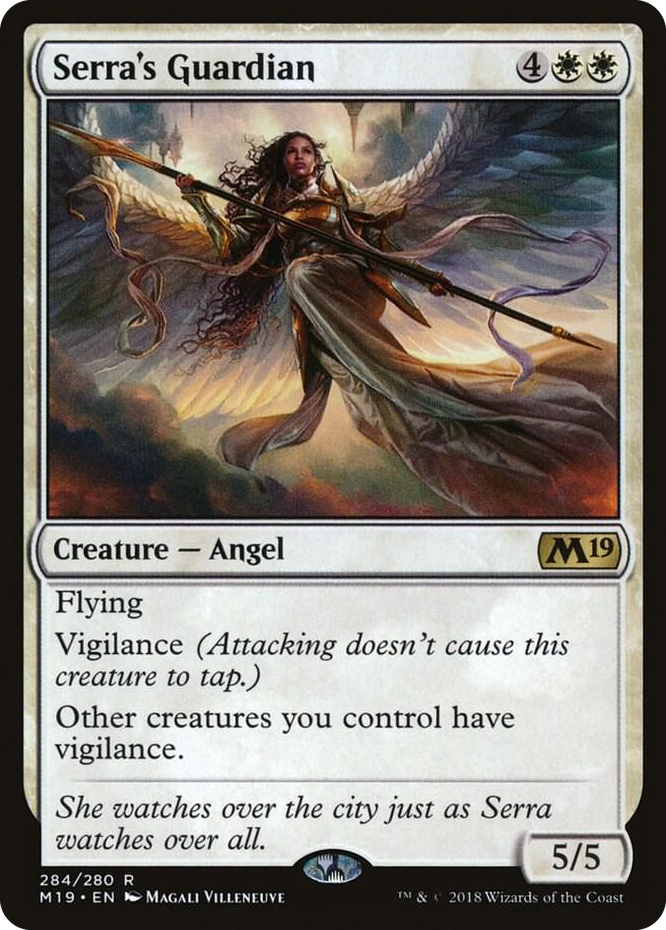 0284 Serra's Guardian R Core Set 2019