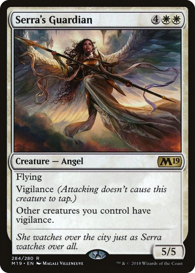 0284 Serra's Guardian R Core Set 2019