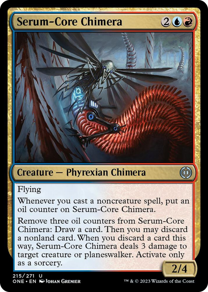 Serum-Core Chimera #215 U - Phyrexia: All Will Be One Pokemon card