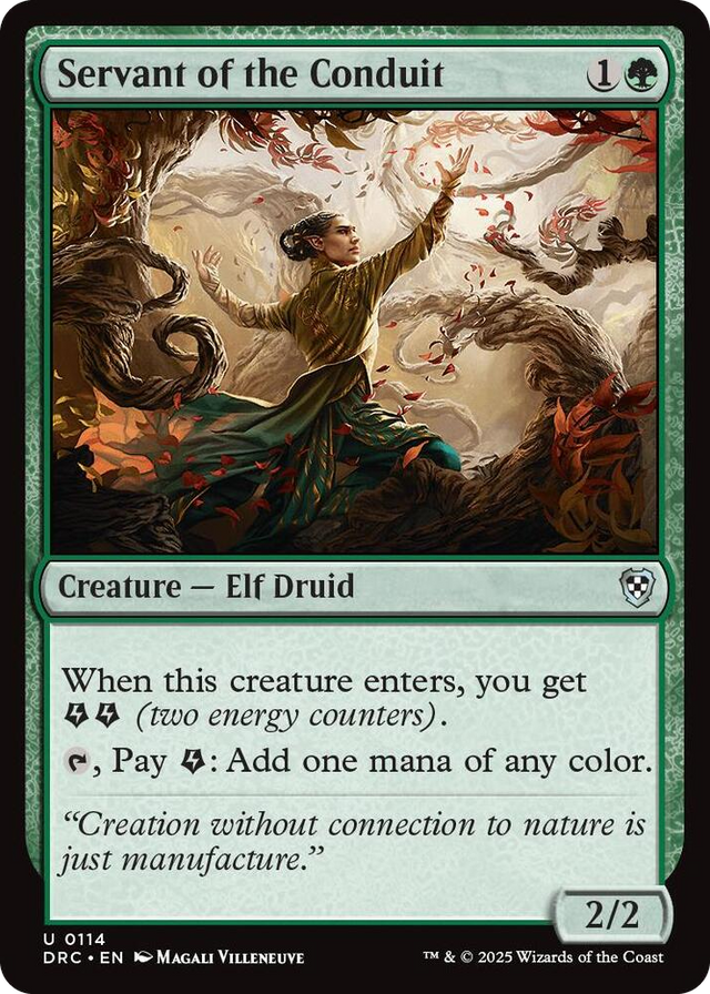 0114 Servant of the Conduit U Commander: Aetherdrift
