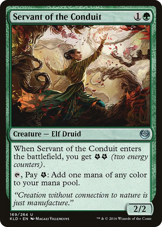 Servant of the Conduit #169 U - Kaladesh Pokemon card