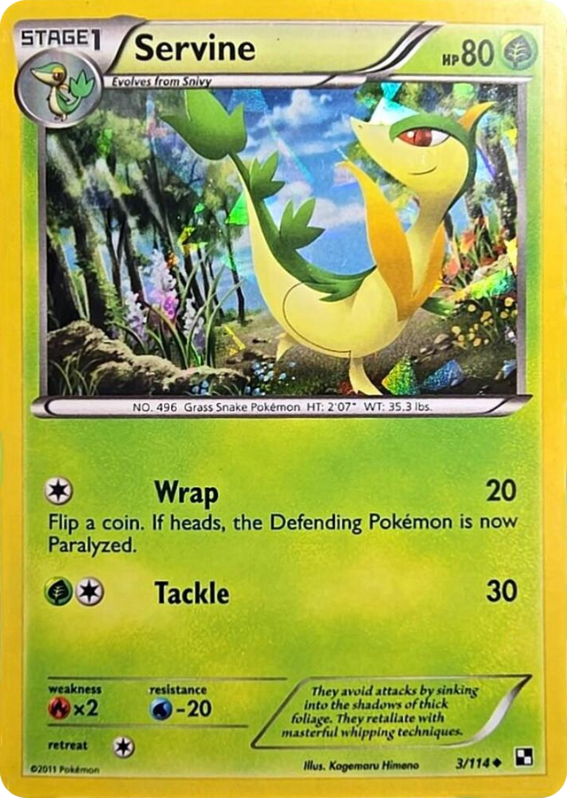 0003 Servine - 3/114 (Cracked Ice Holo) Promo Miscellaneous Cards & Products