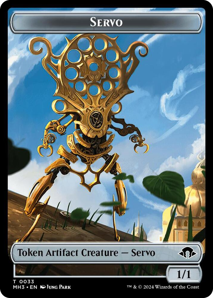 0033 Servo // Blood Double-Sided Token T Modern Horizons 3