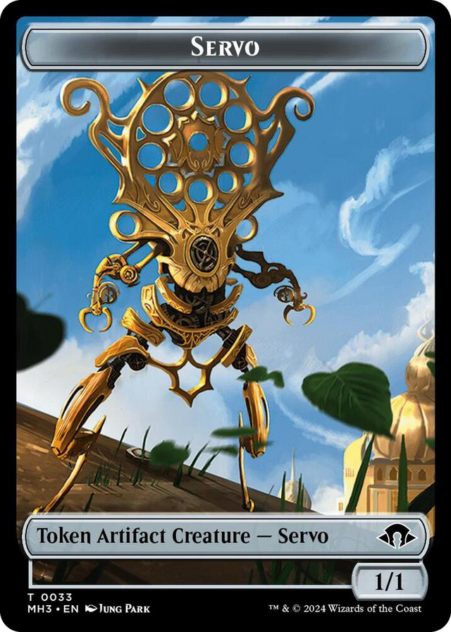 0033 Servo // Cat Double-Sided Token T Modern Horizons 3