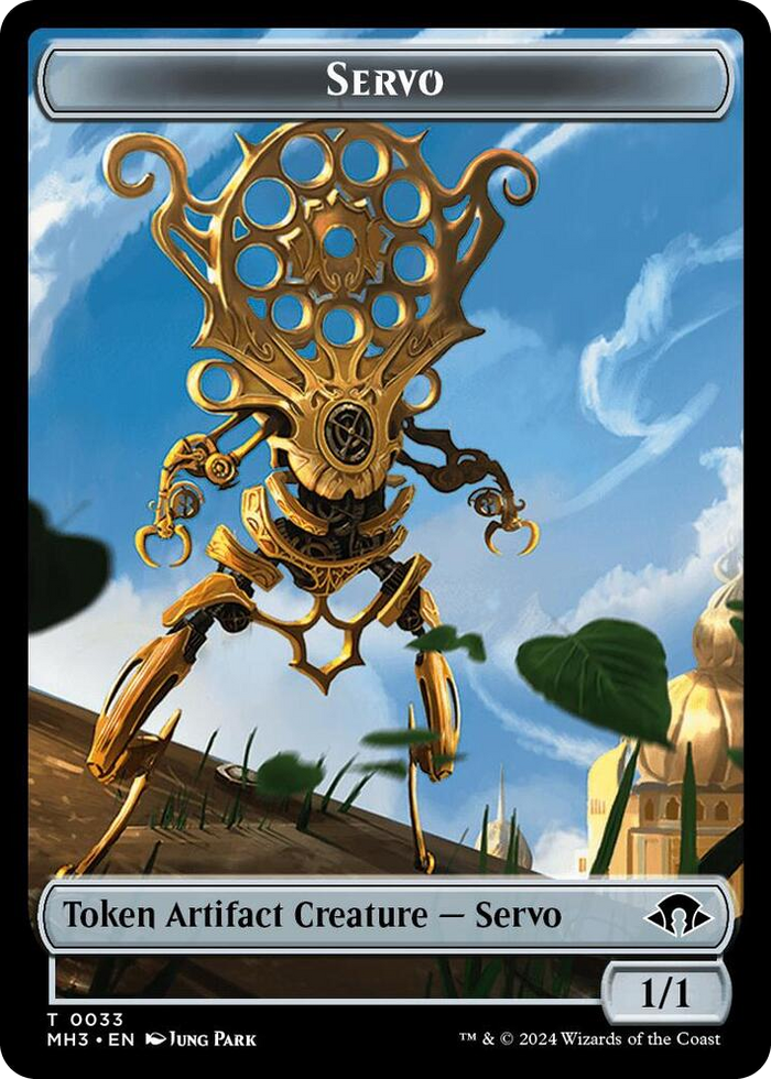 Servo // Spirit (0008) Double-Sided Token #33 T - Modern Horizons 3 Pokemon card