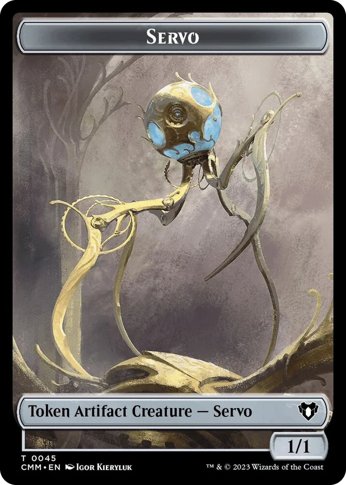 0045 Servo // Stoneforged Blade Double-Sided Token T Commander Masters