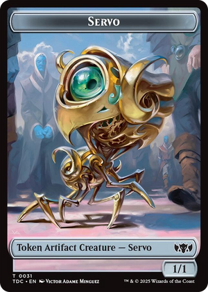 0031 Servo // Warrior Double-Sided Token T Commander: Tarkir: Dragonstorm