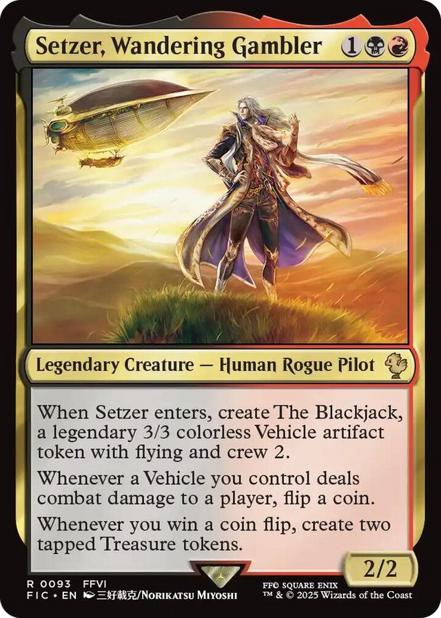 0093 Setzer, Wandering Gambler R Commander: FINAL FANTASY