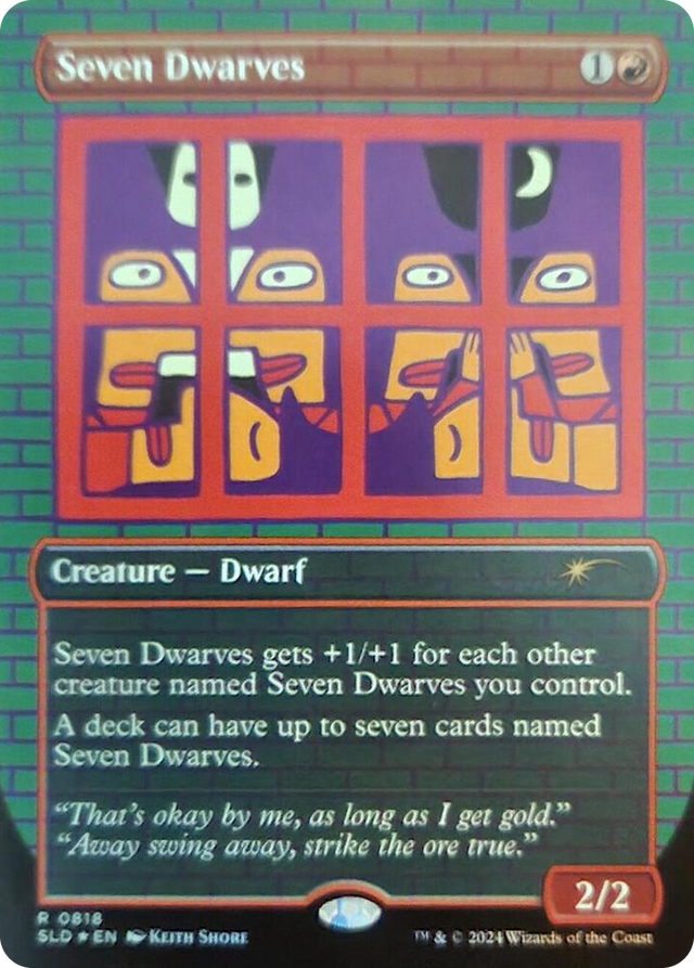 0818 Seven Dwarves (0818) (Rainbow Foil) R Secret Lair Drop Series