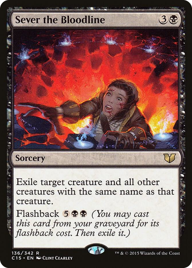 Sever the Bloodline #136 R - Commander 2015 Pokemon card