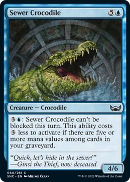 0060 Sewer Crocodile C Streets of New Capenna