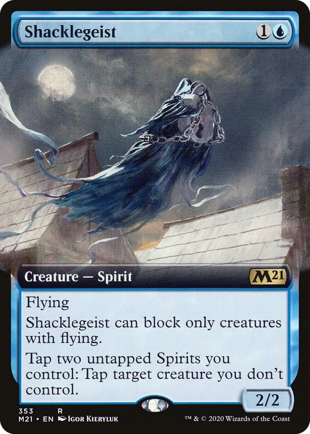 0353 Shacklegeist (Extended Art) R Core Set 2021