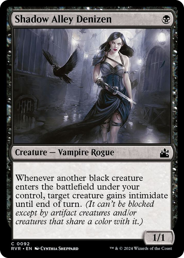 Shadow Alley Denizen #92 C - Ravnica Remastered Pokemon card