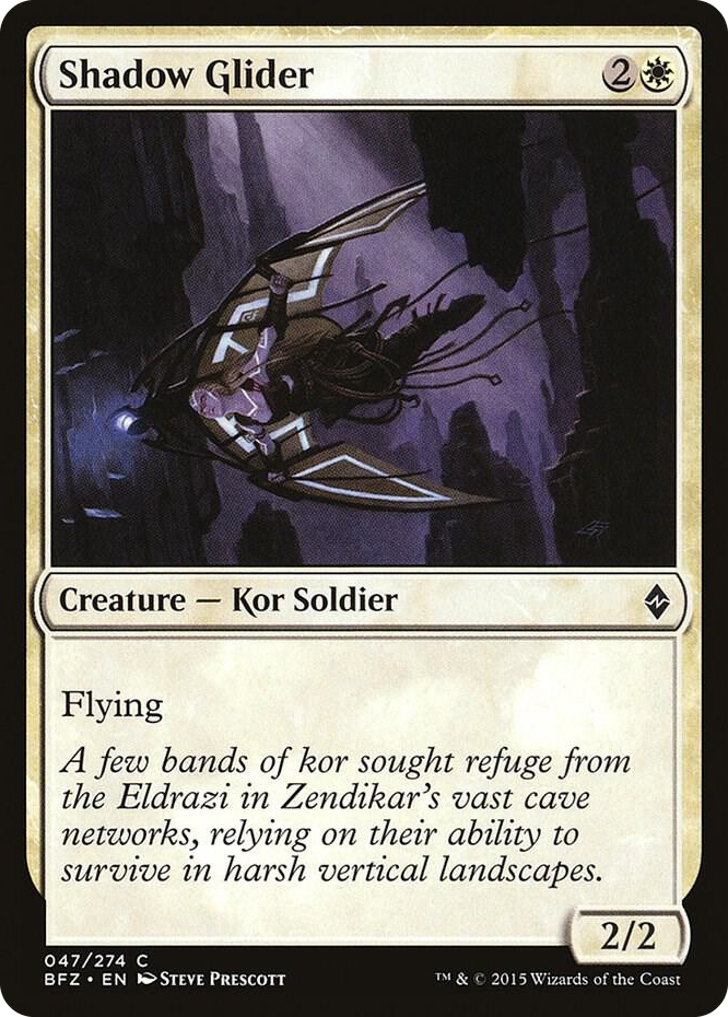 Shadow Glider #47 C - Battle for Zendikar Pokemon card