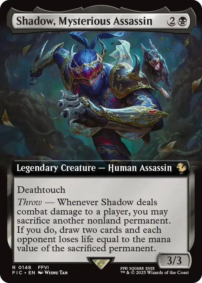 0148 Shadow, Mysterious Assassin (Extended Art) R Commander: FINAL FANTASY
