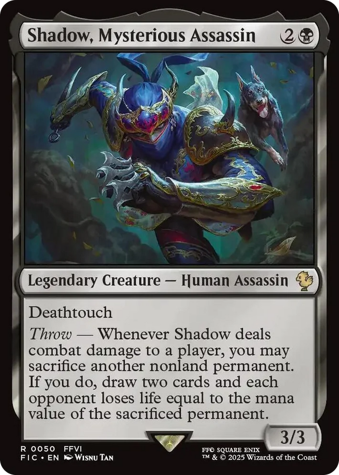 0050 Shadow, Mysterious Assassin (Surge Foil) R Commander: FINAL FANTASY