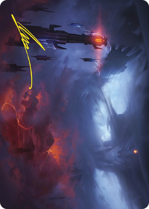 0008 Shadow of the Enemy Art Card (Gold-Stamped Signature) S Art Series: Universes Beyond: The Lord of the Rings: Tales of Middle-earth