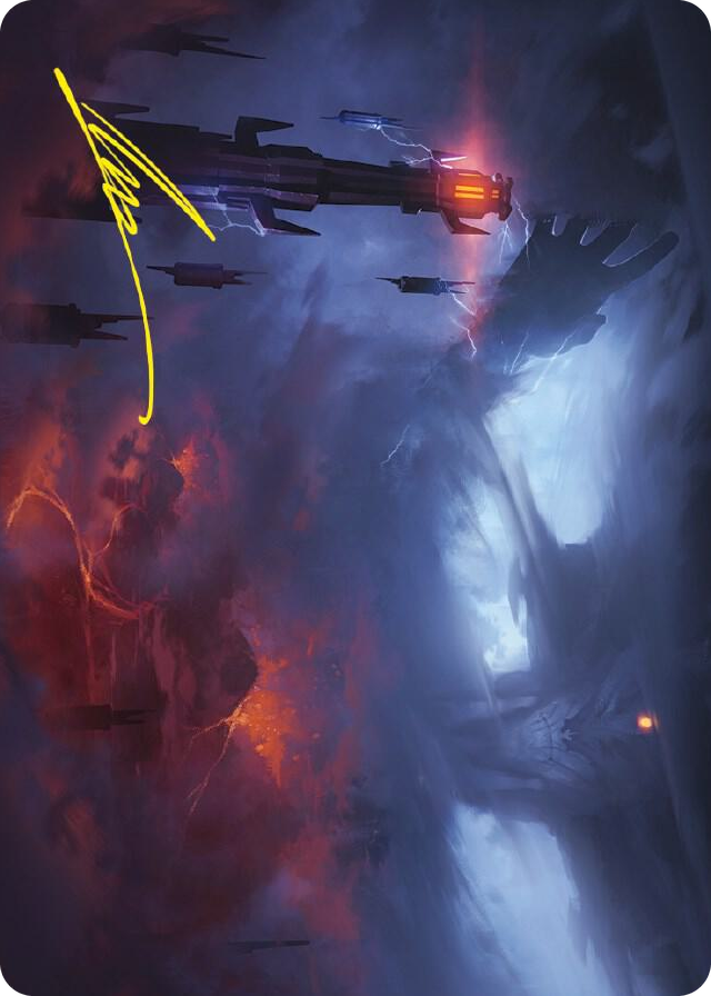 Shadow of the Enemy Art Card (Gold-Stamped Signature) #8 S - Art Series: Universes Beyond: The Lord of the Rings: Tales of Middle-earth Pokemon card