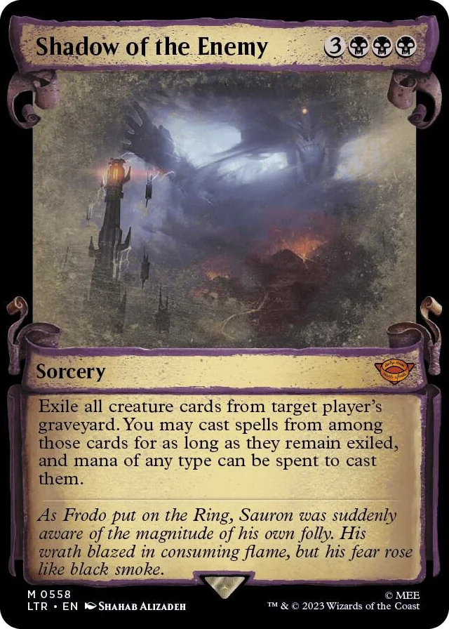 0558 Shadow of the Enemy (Showcase Scrolls) M Universes Beyond: The Lord of the Rings: Tales of Middle-earth