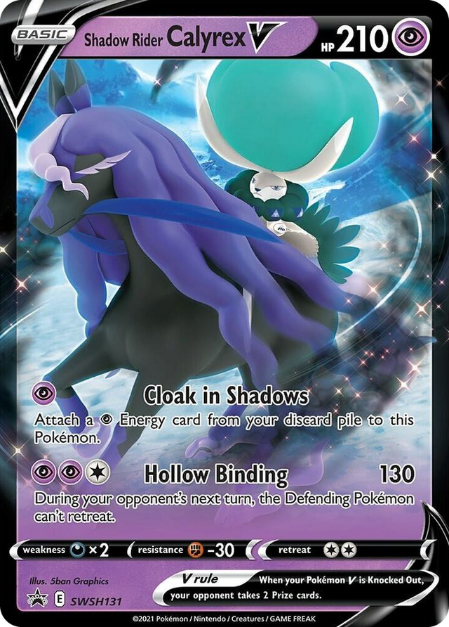 0131 Shadow Rider Calyrex V - SWSH131 Promo Sword & Shield Promo Cards
