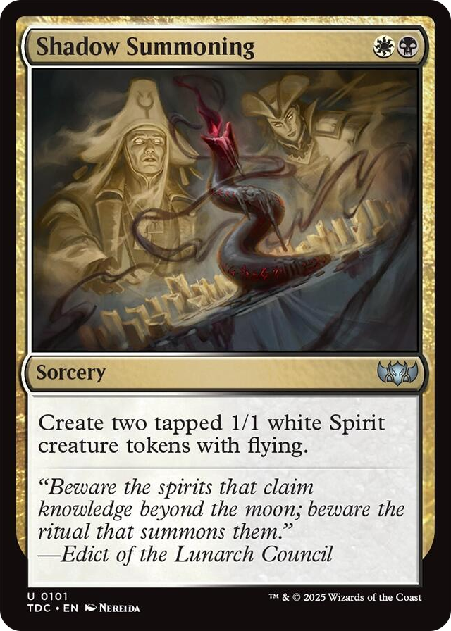 0101 Shadow Summoning U Commander: Tarkir: Dragonstorm