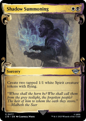 0677 Shadow Summoning (Showcase Scrolls) U Universes Beyond: The Lord of the Rings: Tales of Middle-earth