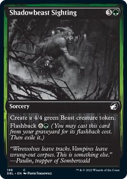 0198 Shadowbeast Sighting C Innistrad: Double Feature