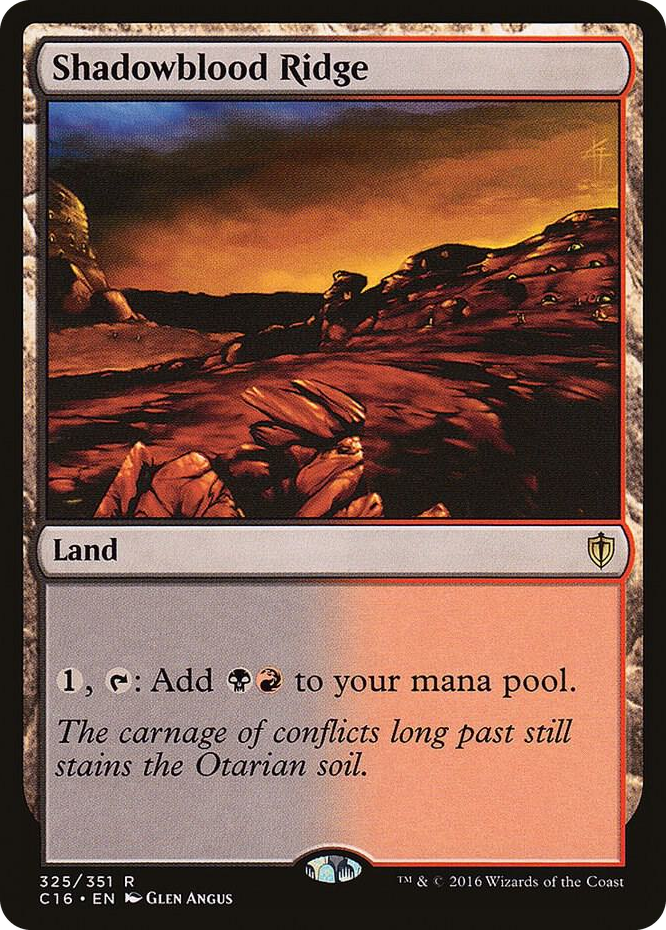 Shadowblood Ridge #325 R - Commander 2016 Pokemon card
