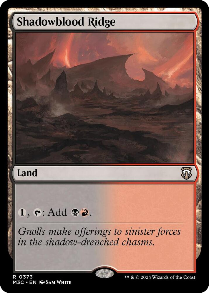 0373 Shadowblood Ridge R Commander: Modern Horizons 3