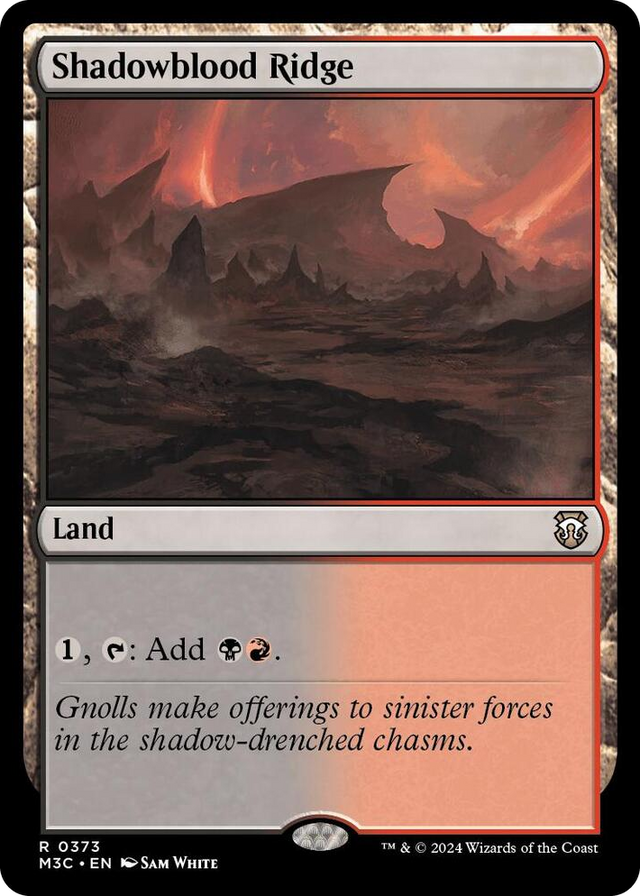 0373 Shadowblood Ridge R Commander: Modern Horizons 3