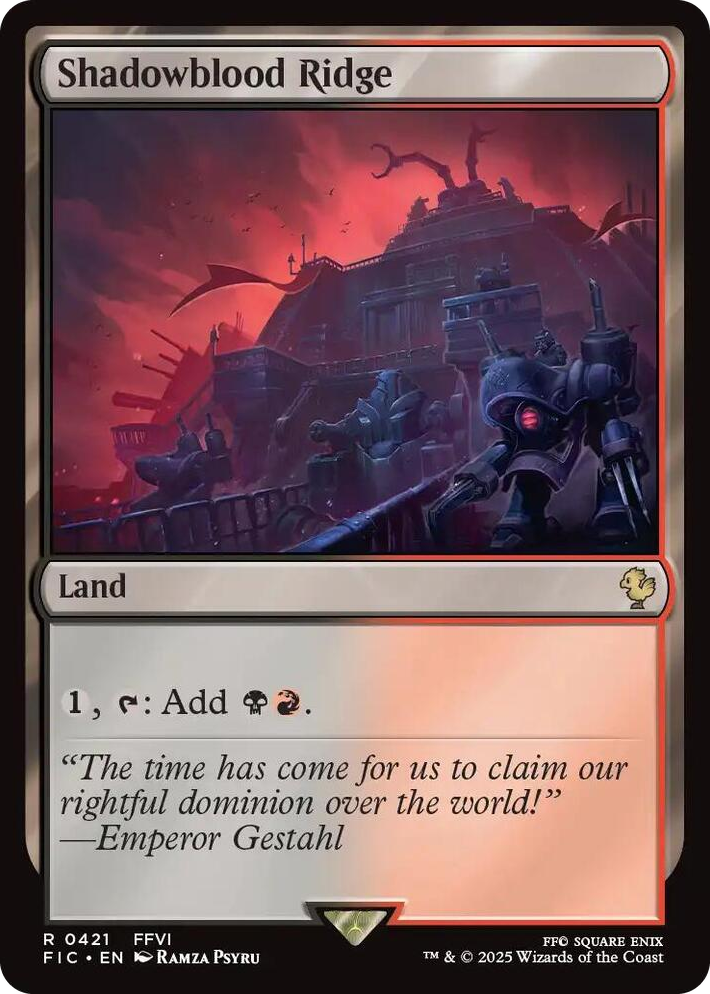0421 Shadowblood Ridge R Commander: FINAL FANTASY
