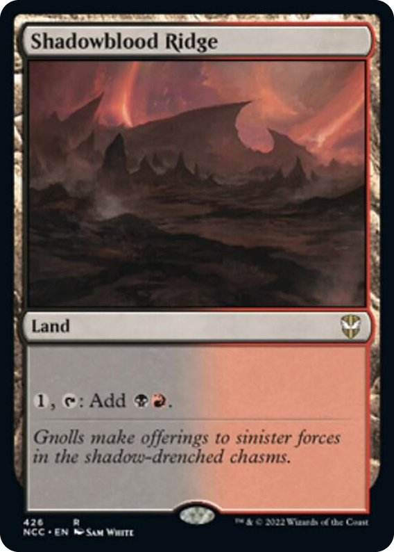 0426 Shadowblood Ridge R Commander: Streets of New Capenna