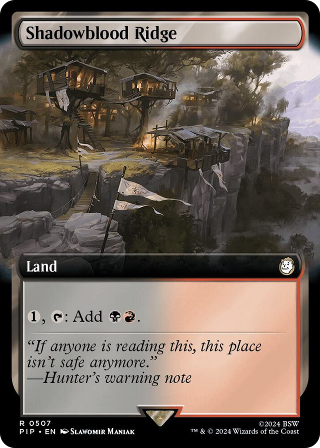 0507 Shadowblood Ridge (Extended Art) R Universes Beyond: Fallout