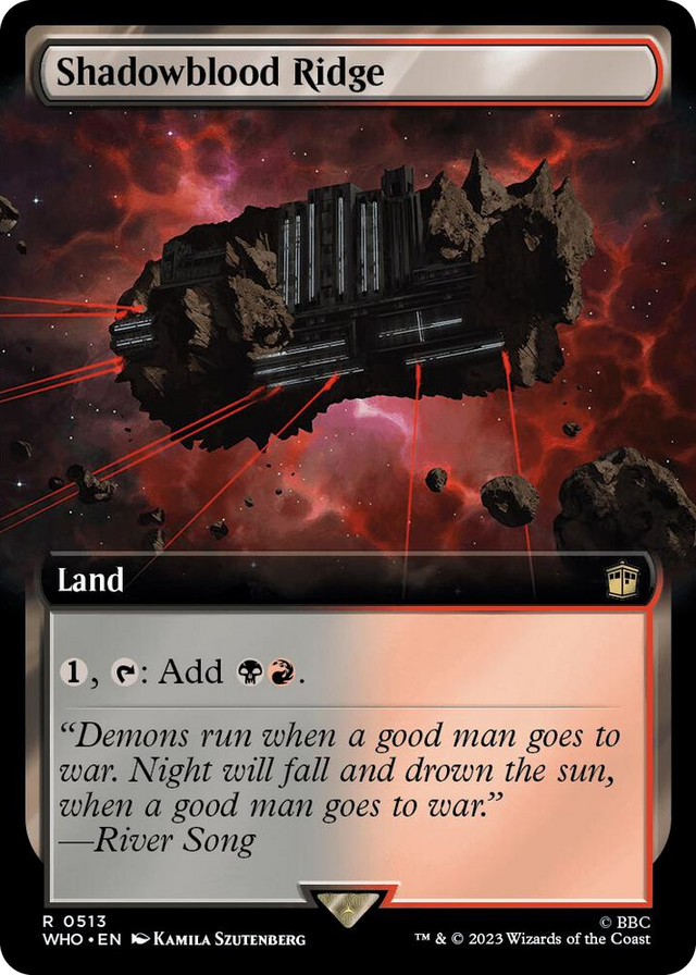 0513 Shadowblood Ridge (Extended Art) R Universes Beyond: Doctor Who