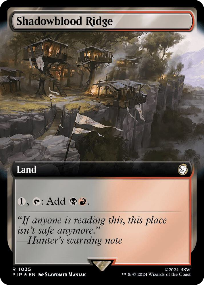 1035 Shadowblood Ridge (Extended Art) (Surge Foil) R Universes Beyond: Fallout