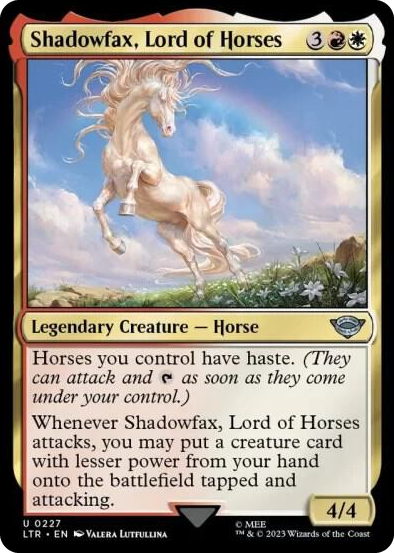 0227 Shadowfax, Lord of Horses U Universes Beyond: The Lord of the Rings: Tales of Middle-earth