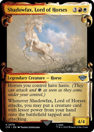 0678 Shadowfax, Lord of Horses (Showcase Scrolls) U Universes Beyond: The Lord of the Rings: Tales of Middle-earth