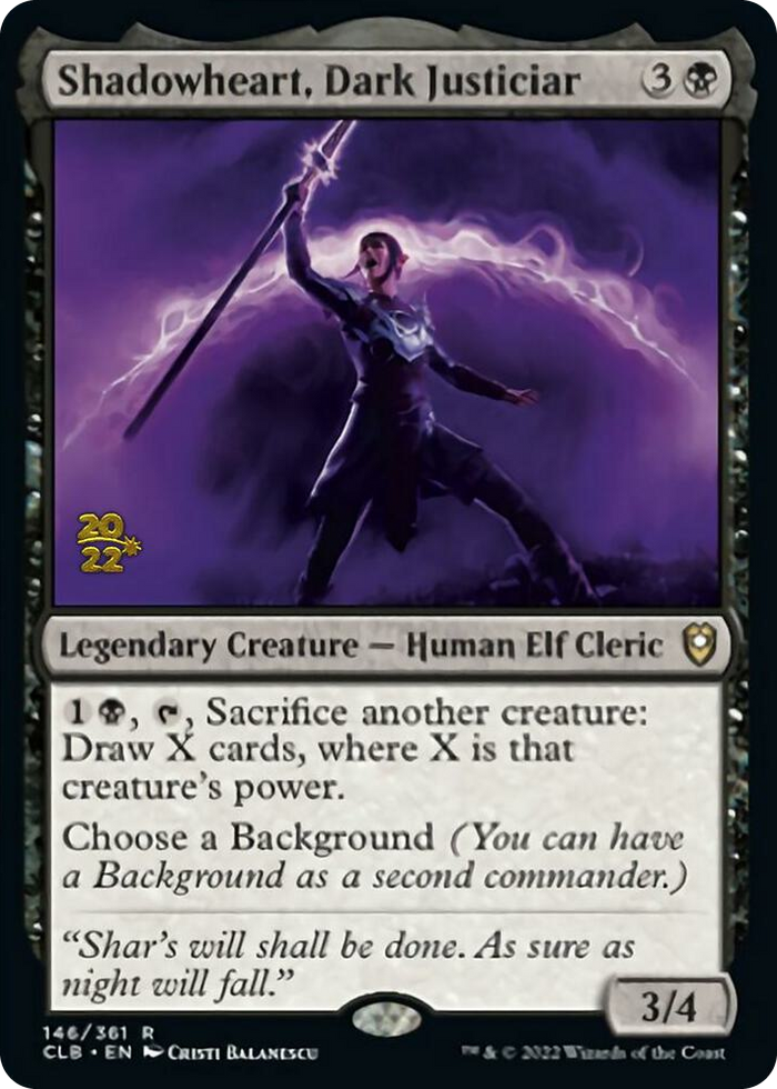 Shadowheart, Dark Justiciar #146 R - Prerelease Cards Pokemon card