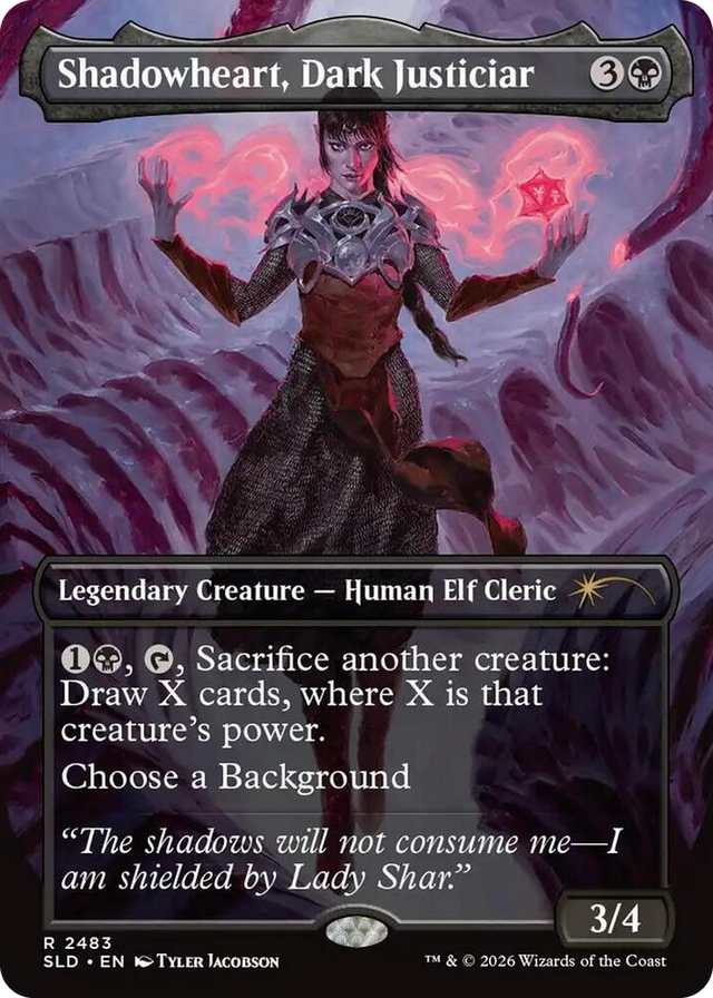 2483 Shadowheart, Dark Justiciar R Secret Lair Drop Series