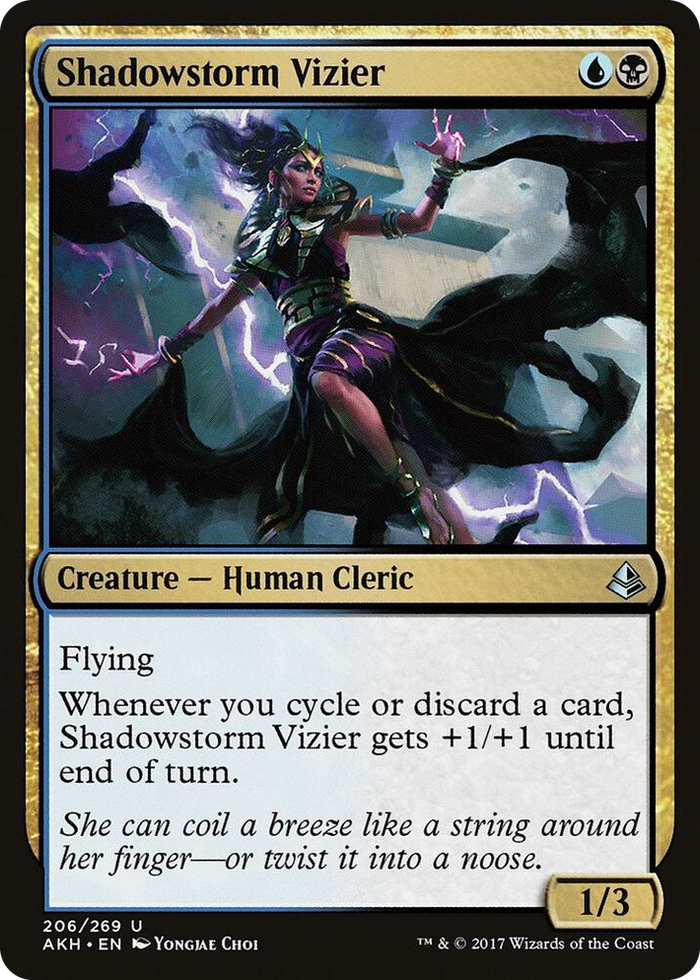 Shadowstorm Vizier #206 U - Amonkhet Pokemon card