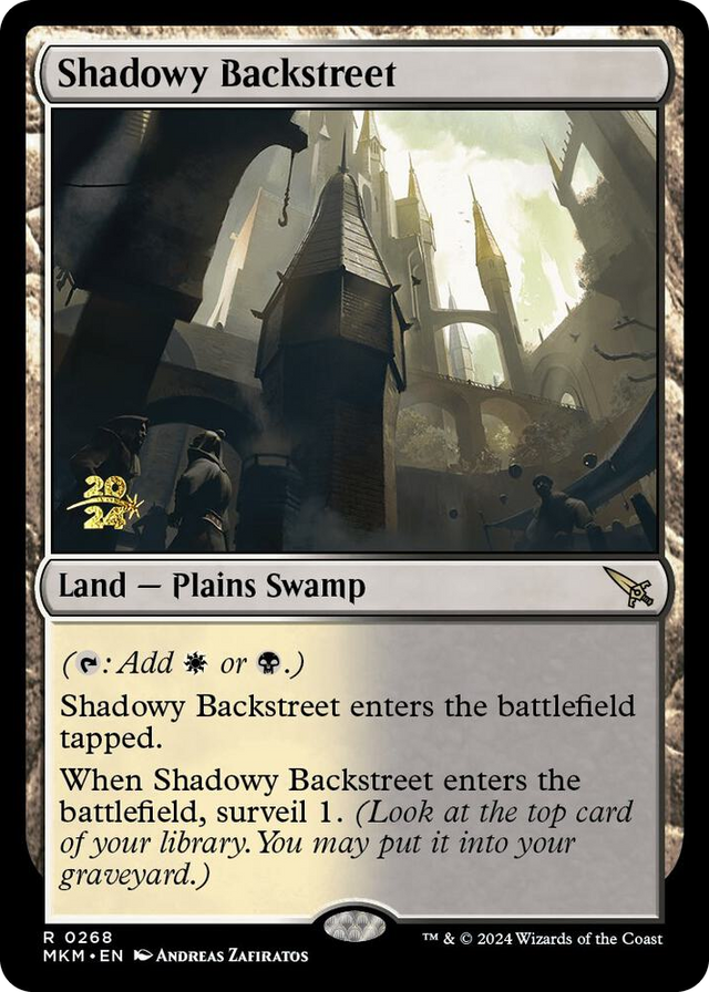 0268 Shadowy Backstreet R Prerelease Cards