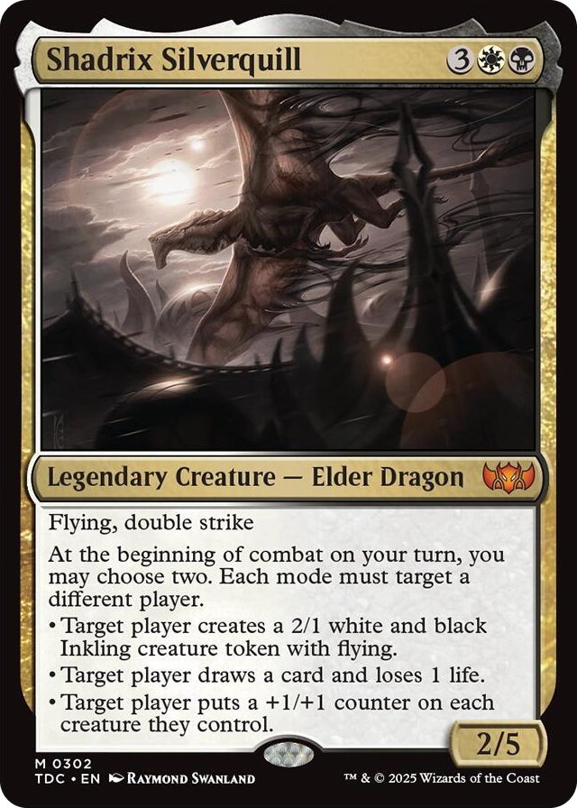 0302 Shadrix Silverquill M Commander: Tarkir: Dragonstorm