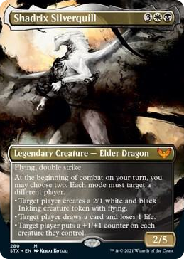 0280 Shadrix Silverquill (Borderless) M Strixhaven: School of Mages