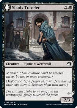 0120 Shady Traveler C Innistrad: Midnight Hunt