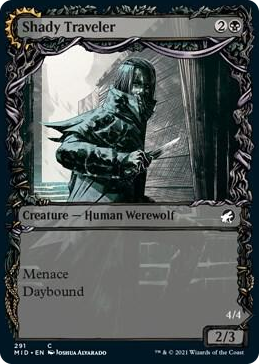 0291 Shady Traveler (Showcase) C Innistrad: Midnight Hunt