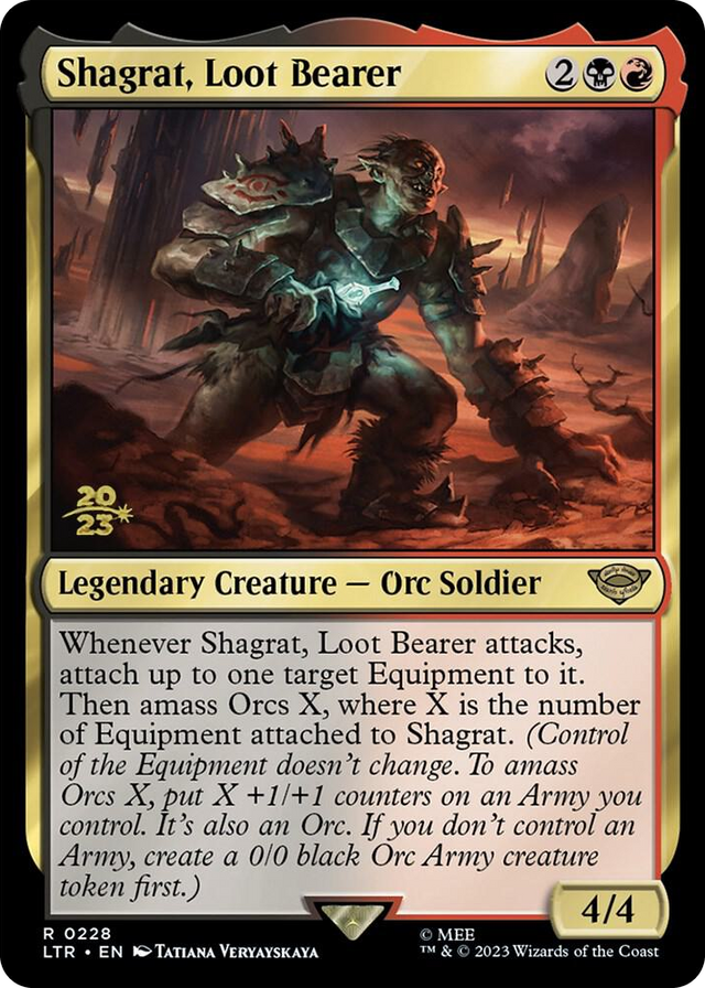 0228 Shagrat, Loot Bearer R Prerelease Cards