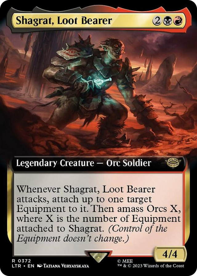 0372 Shagrat, Loot Bearer (Extended Art) R Universes Beyond: The Lord of the Rings: Tales of Middle-earth