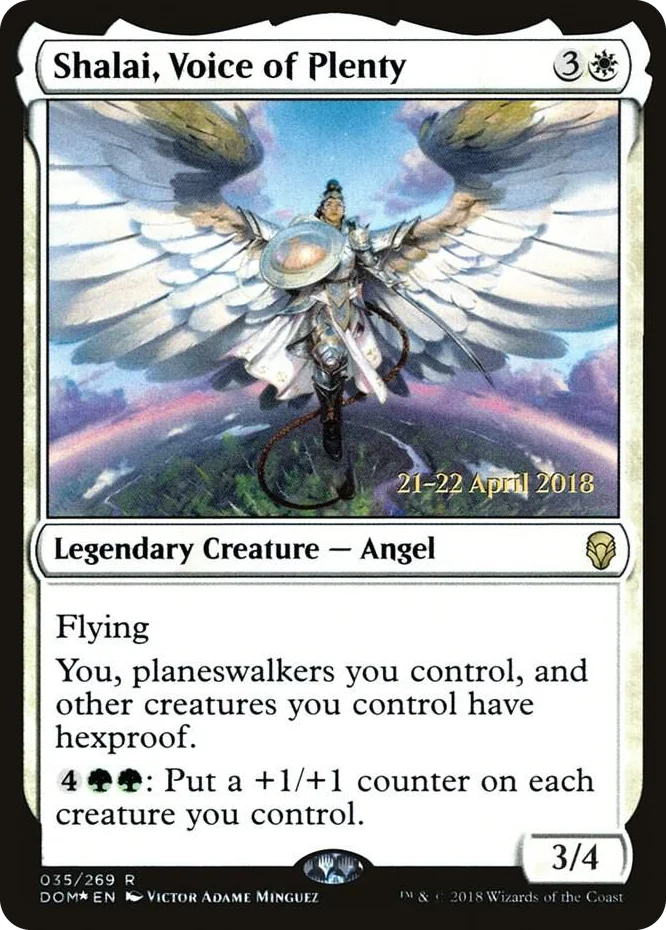 0035 Shalai, Voice of Plenty R Prerelease Cards