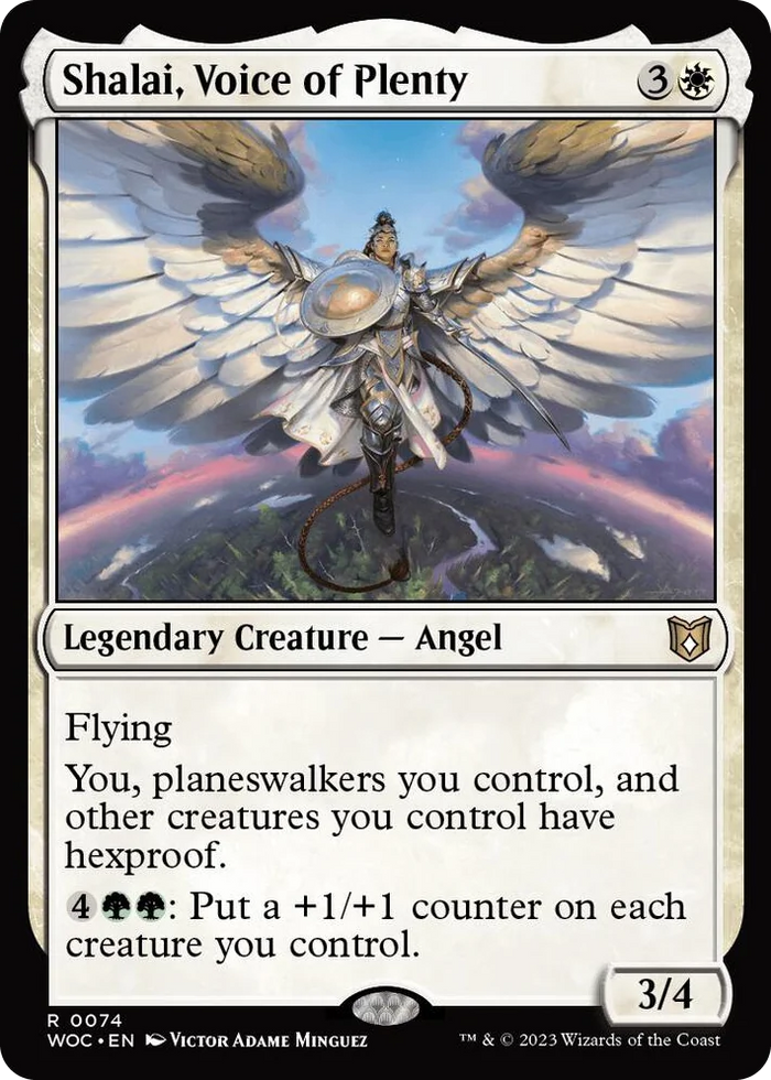 0074 Shalai, Voice of Plenty R Commander: Wilds of Eldraine