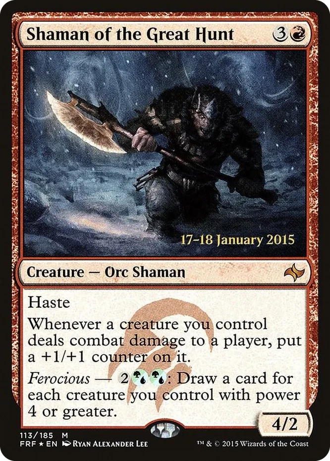 0113 Shaman of the Great Hunt M Prerelease Cards